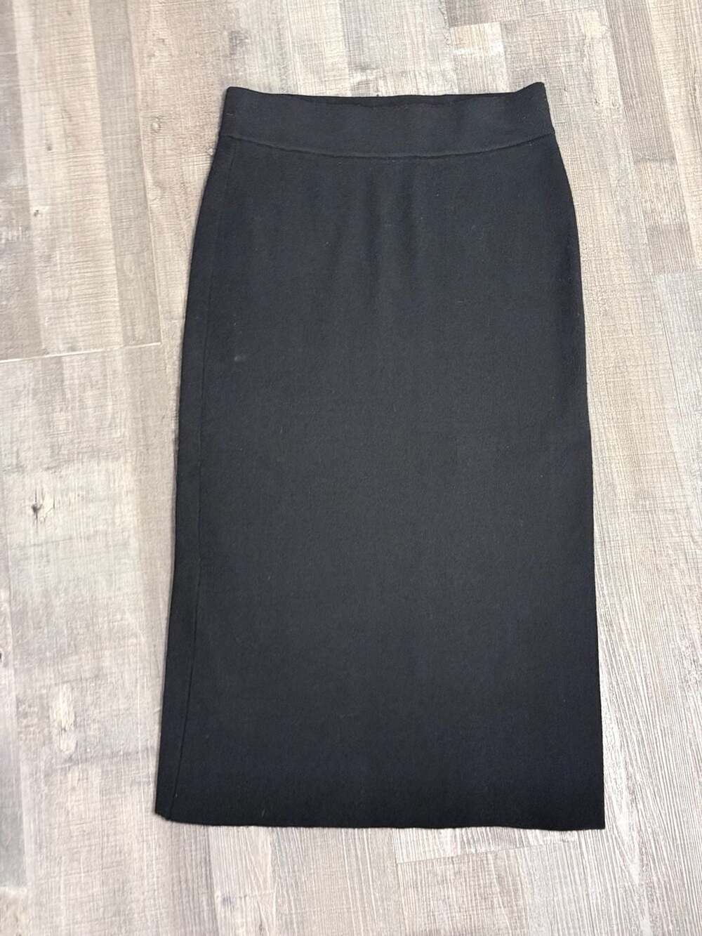 Zara Black High-Waisted Pencil Sweater Skirt